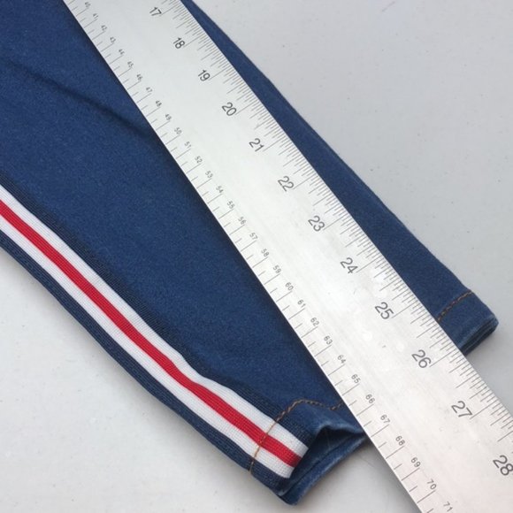 LIKE NEW WAX SPORTS JEANS 14/32x26 RED WHITE AND BLUE STRIPE 🇺🇸 - Picture 7 of 11